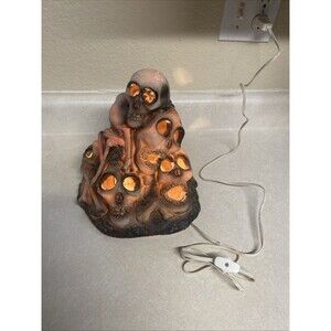Gemmy Pile of Skulls And Bones Pile Light Up Halloween Decoration